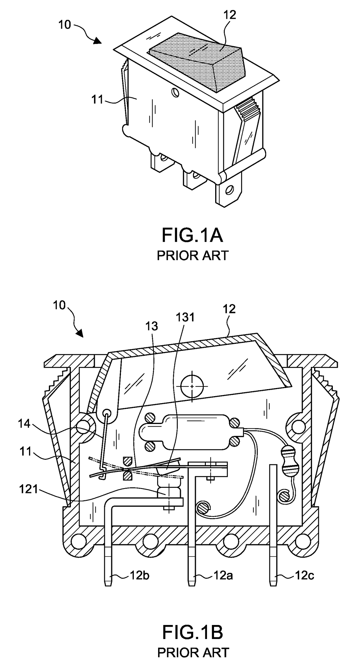 Switch module with a built-in structure of Anti-surge and dual disconnection