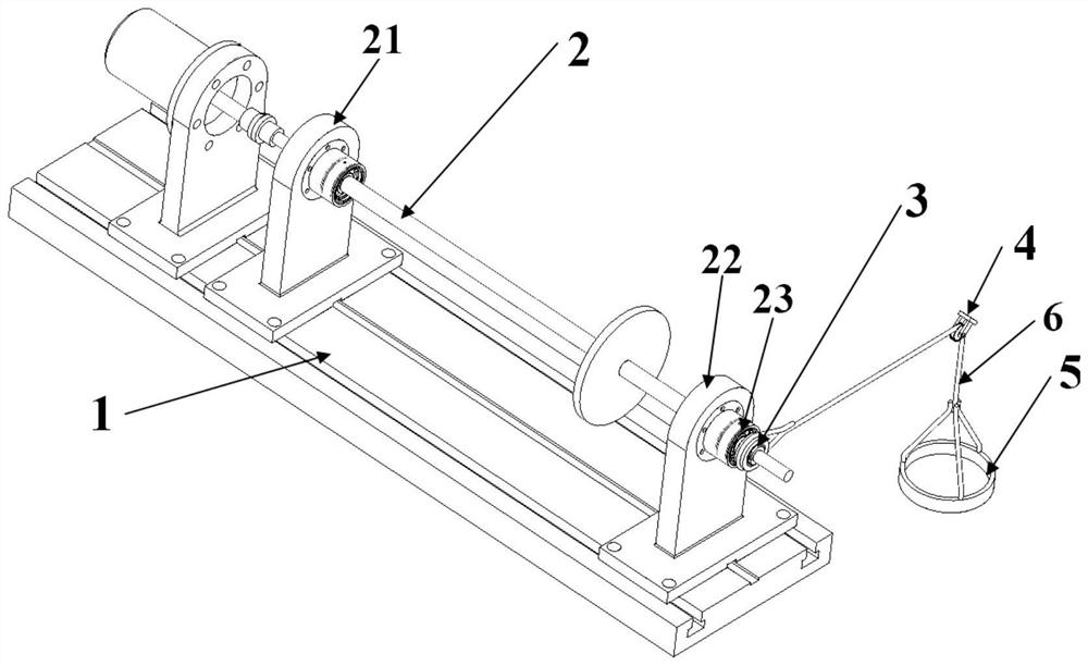 Oil film static eccentric loading device and method of extrusion oil film damper-rotor test system