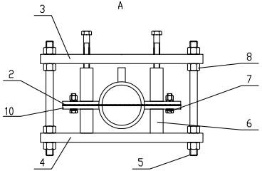 Water pressure test device for junction box of explosion-proof motor