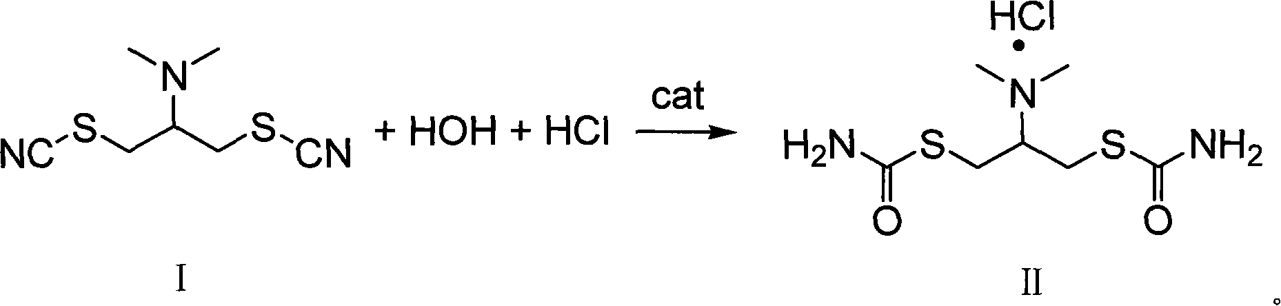 Cartap environment-friendly type preparing method