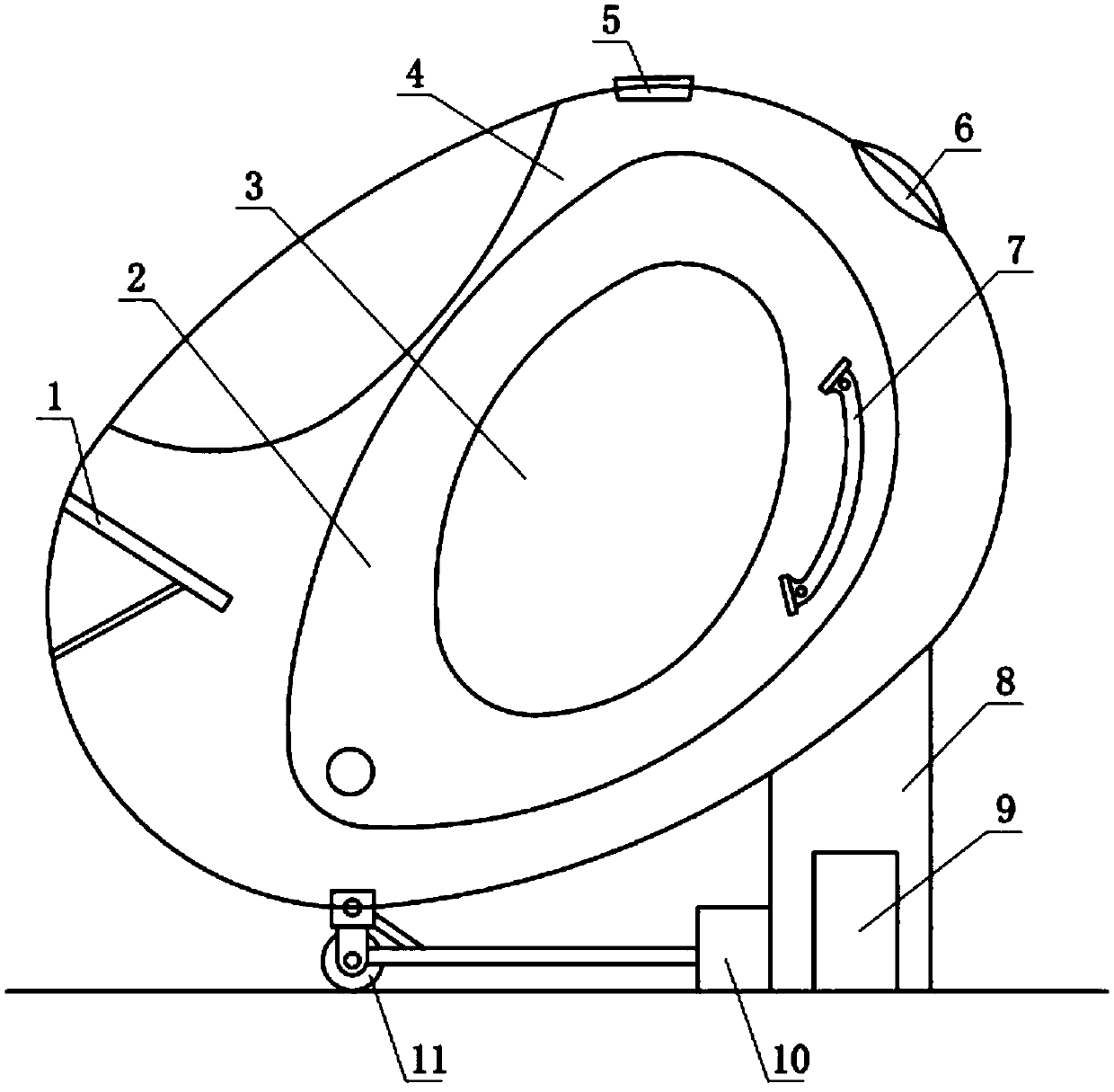 Intelligent oxygenation type oxygen cabin