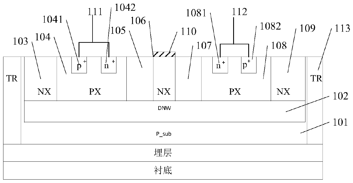 ESD protection device of SOI power switch