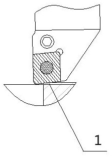 Large-scale wind power bearing ring machining method adopting composite cutting, and tool