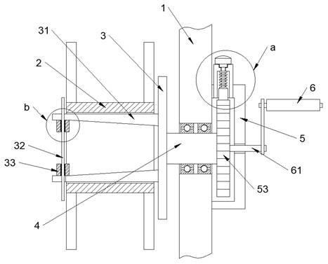 Cable one-way transportation locking structure for high mountain cable erection