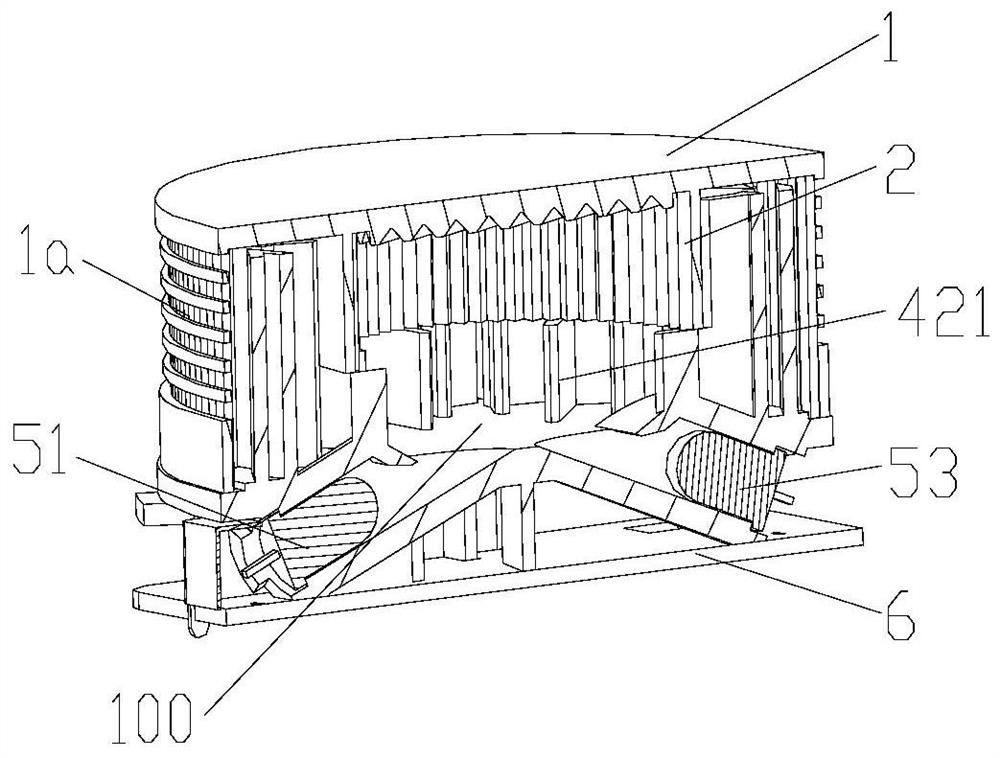 Detection device for photoelectric smoke sensing