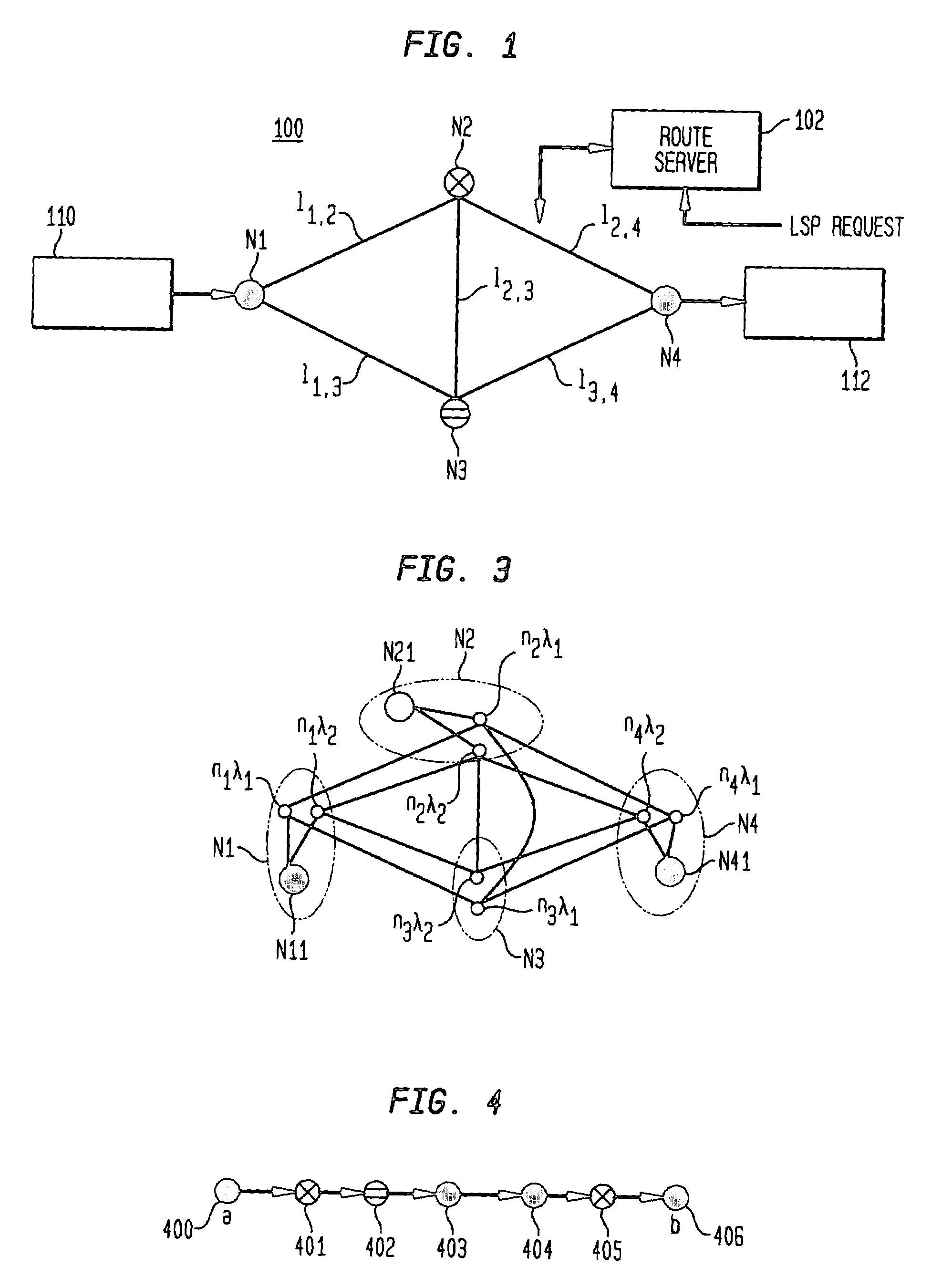 Dynamic path routing with service level guarantees in optical networks