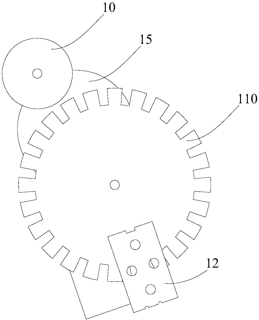 Measuring component of measuring ruler and measuring ruler