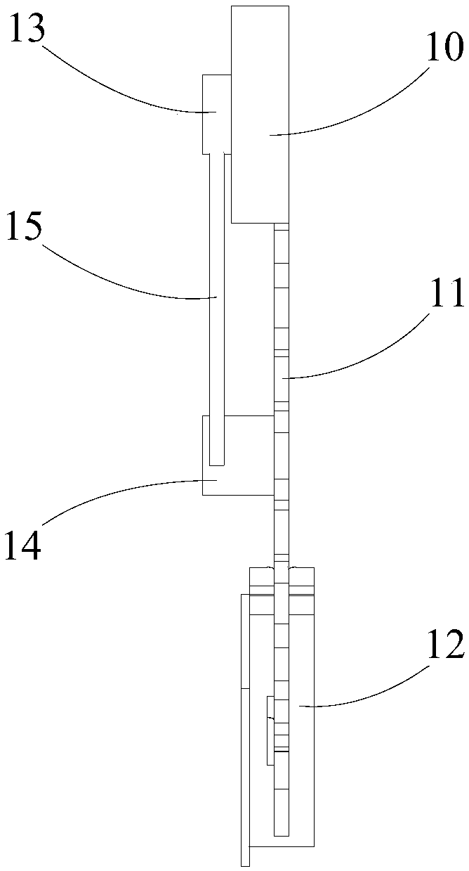 Measuring component of measuring ruler and measuring ruler