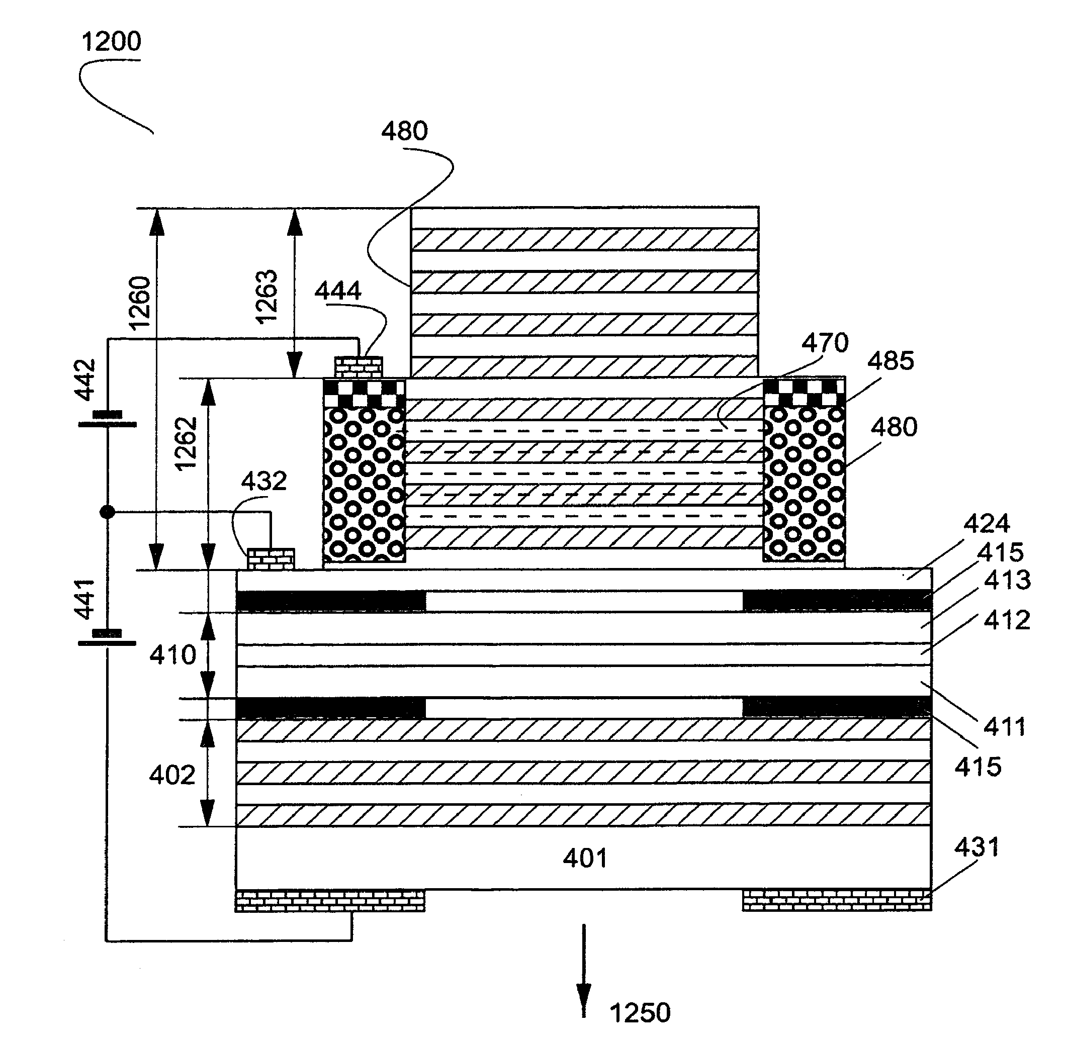 Electrooptically Bragg-reflector stopband-tunable optoelectronic device for high-speed data transfer