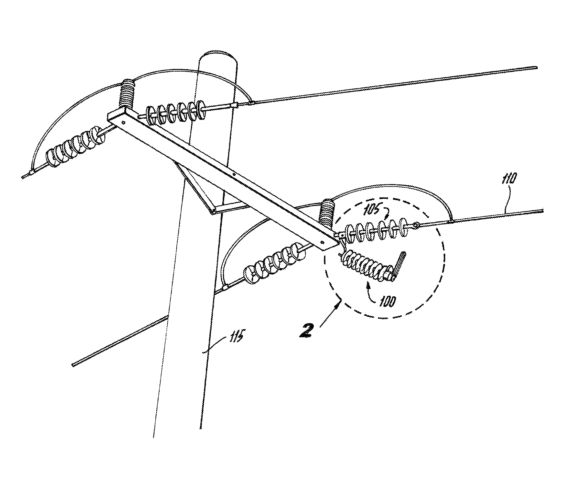 Externally gapped line arrester