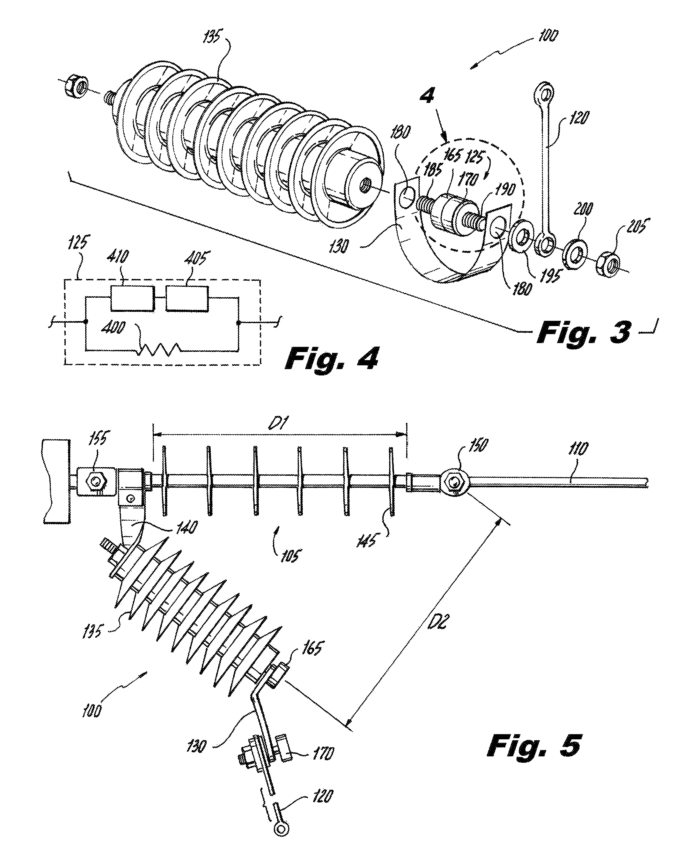 Externally gapped line arrester