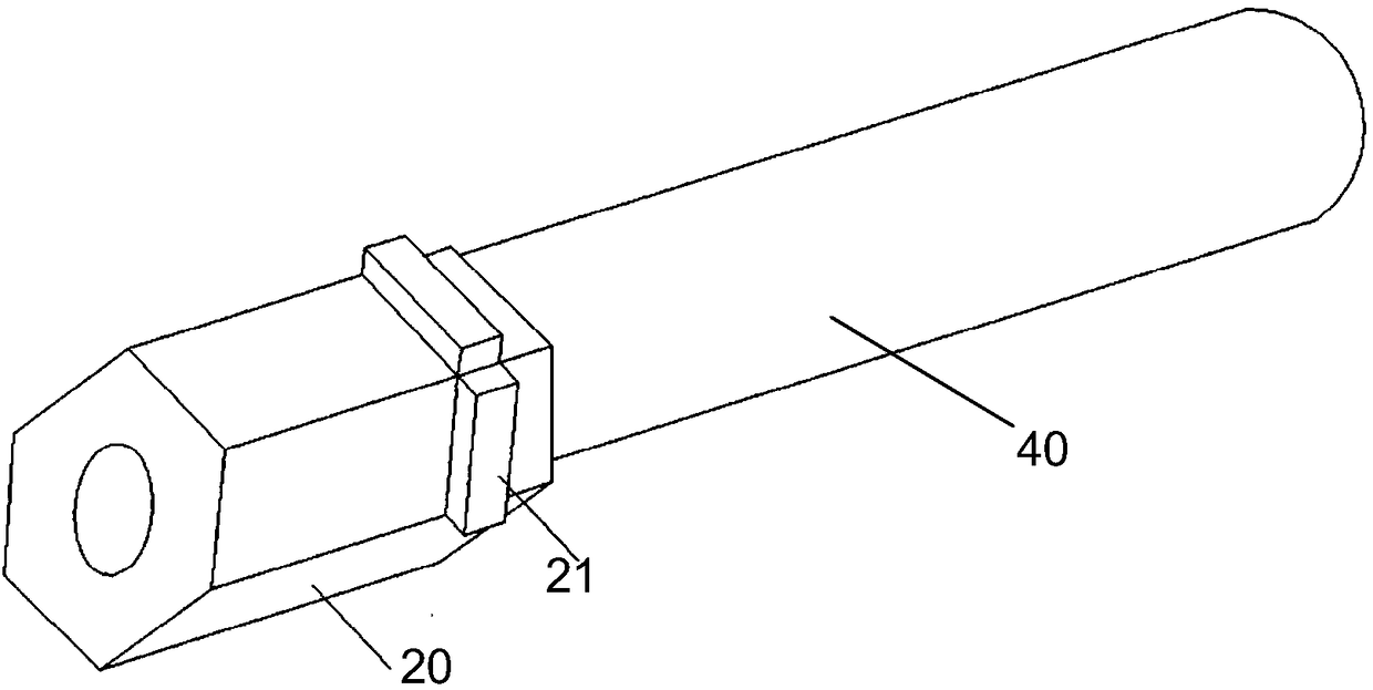 Drill rod connecting device