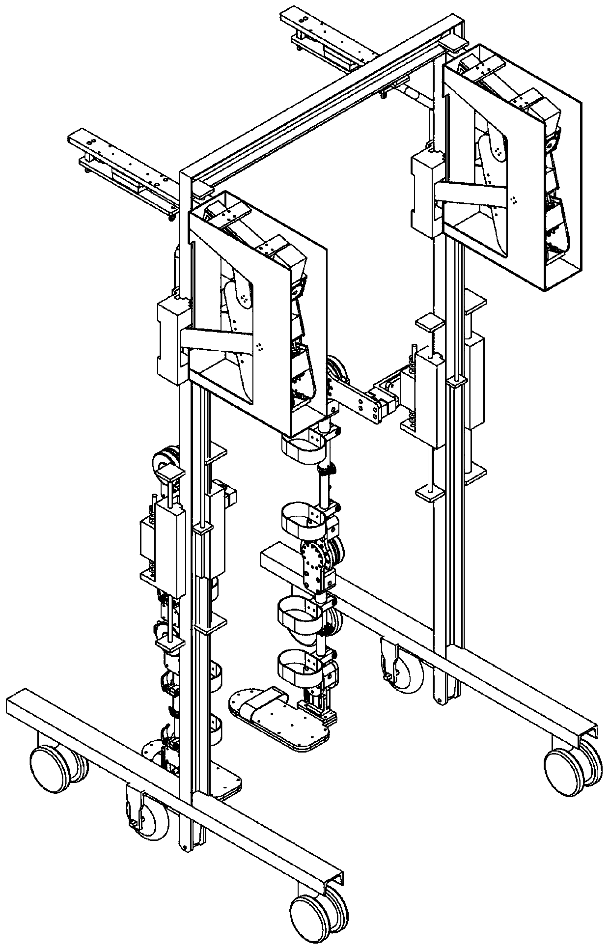 Rehabilitation robot flexible fixed lifting platform