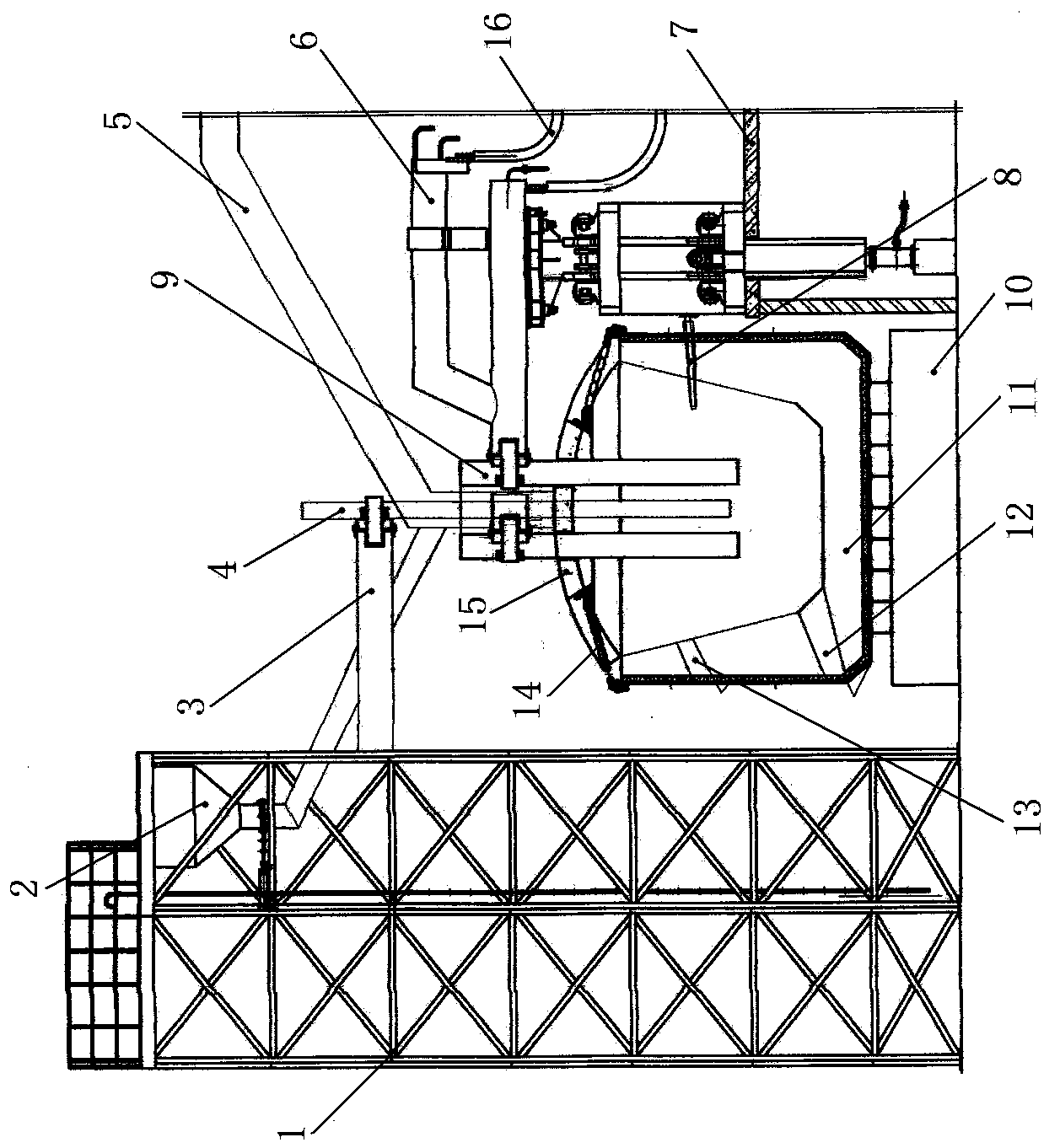 Smelting furnace for smelting reduction