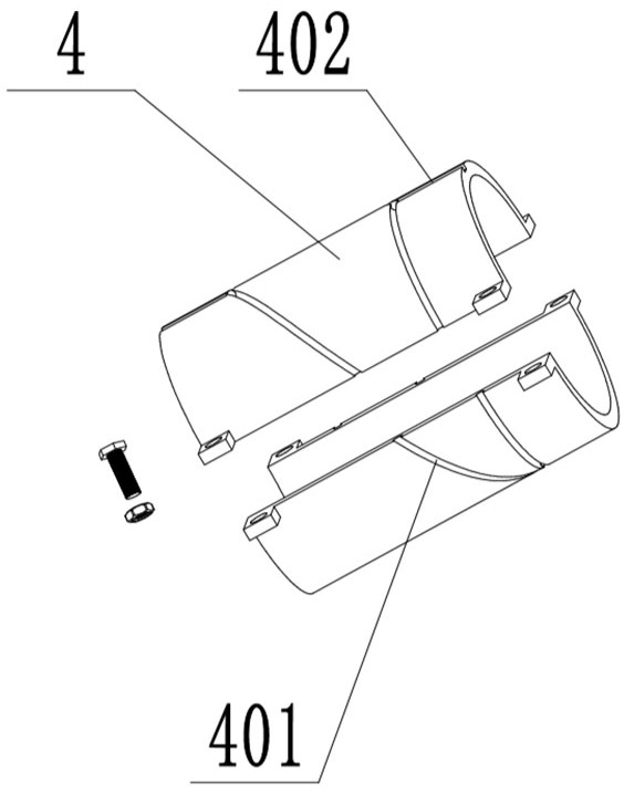 A centering opening and closing detection device for detecting the outer wall of a pipeline by a rotating electromagnetic field