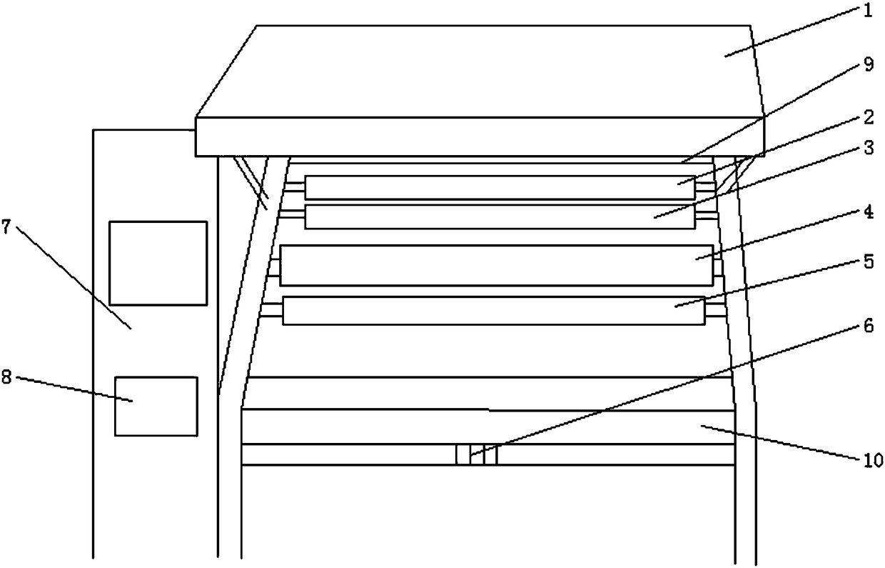 Novel rolling and inspecting machine