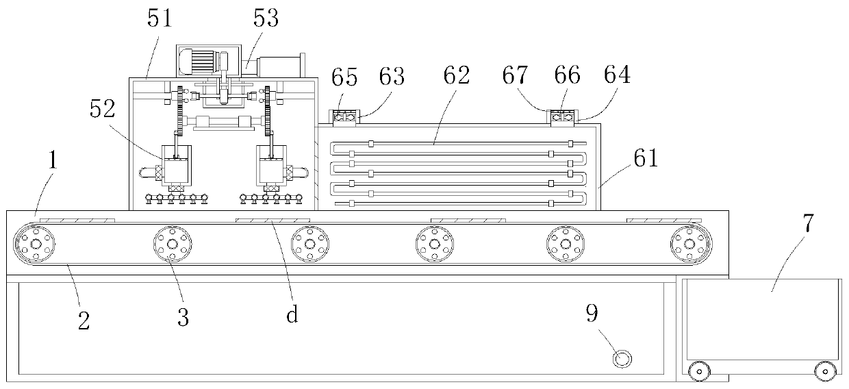 Energy-saving washing device for washing machine part processing