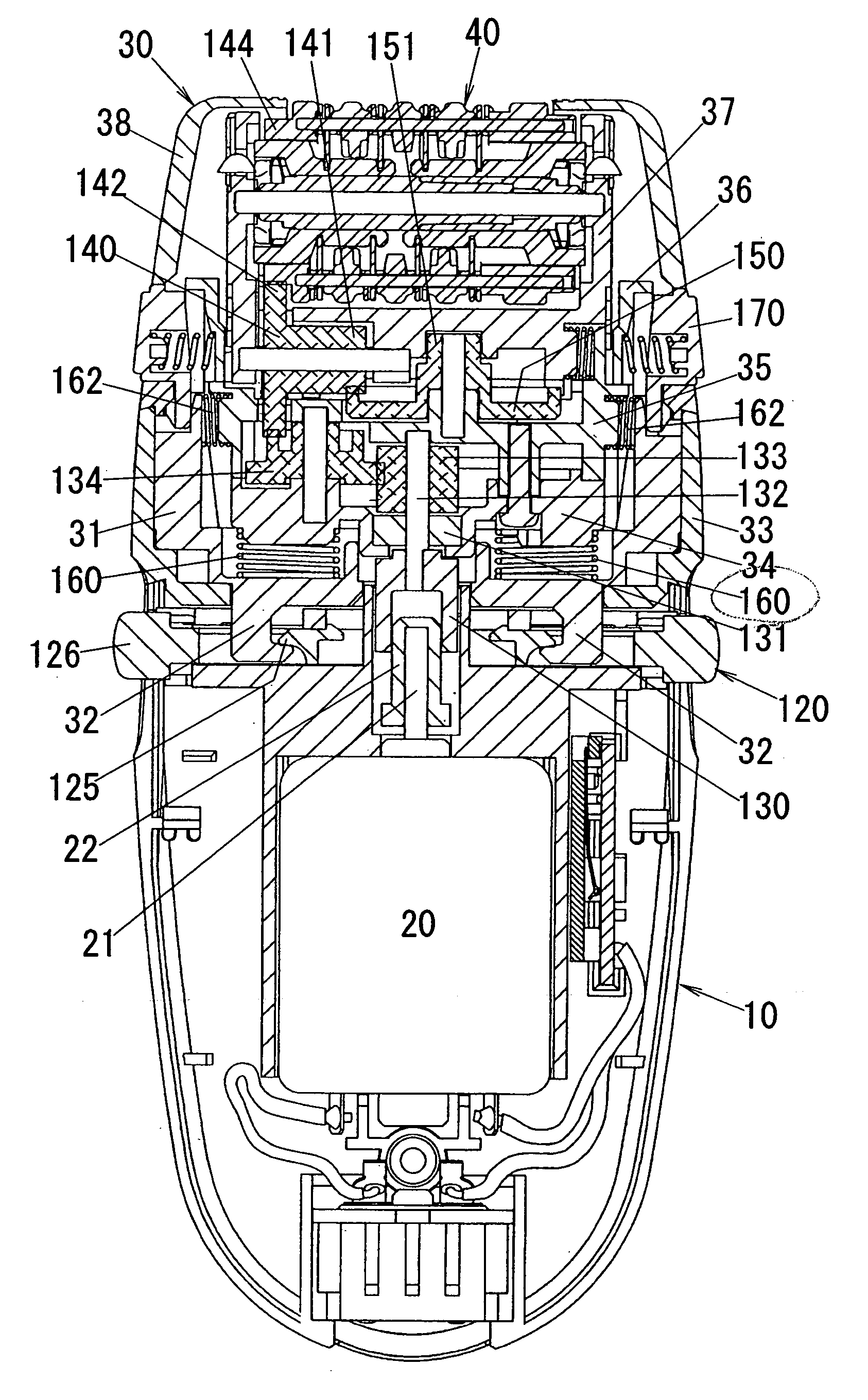 Hair removing device