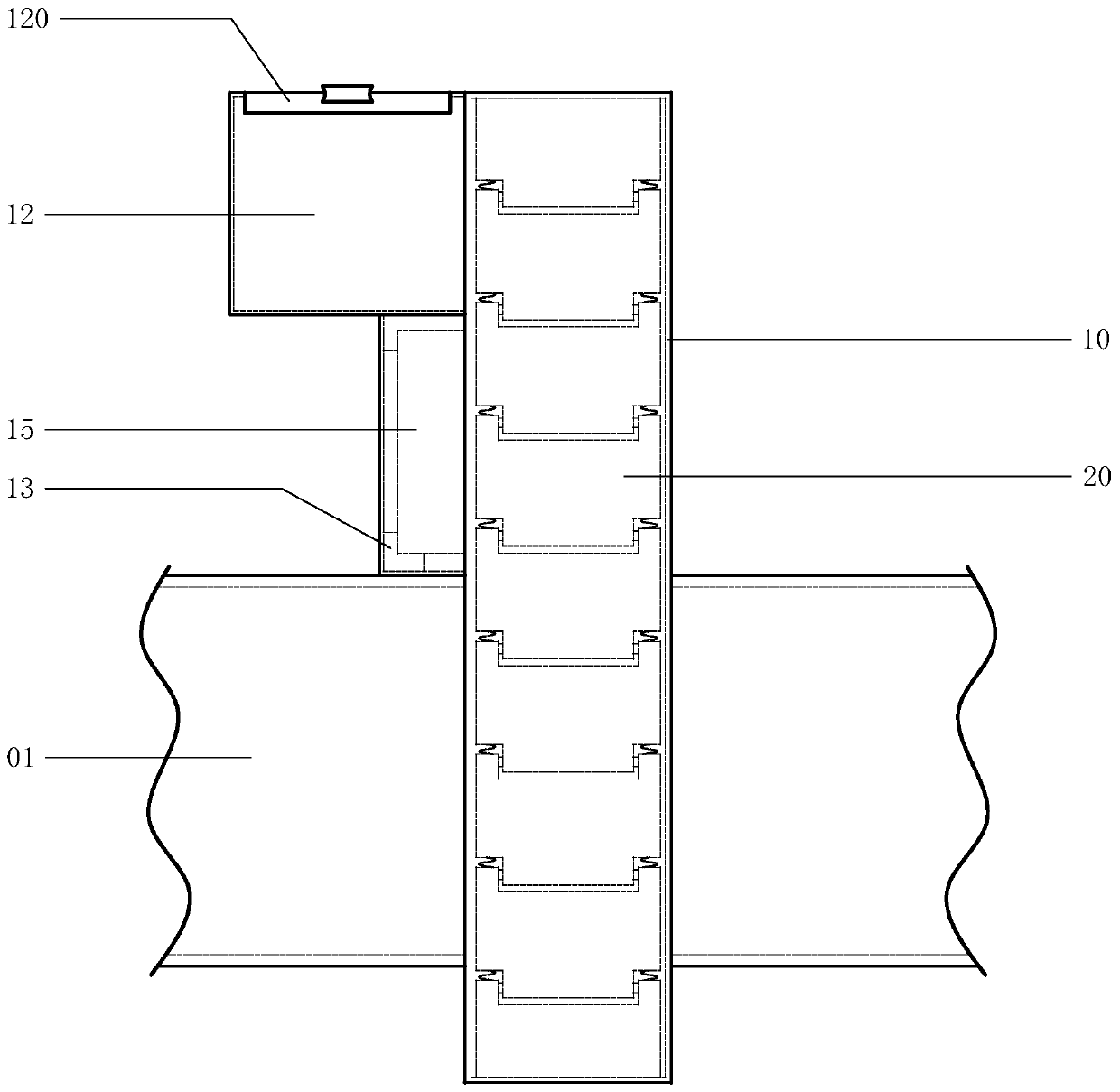 Drainage pipeline silt cleaning device