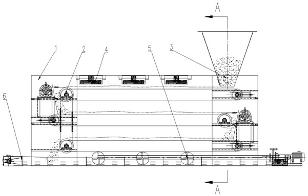 Belt type air-drying system device and air-drying method