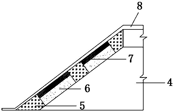 Alpine high-altitude area roadbed slope turf framework grassing protection method