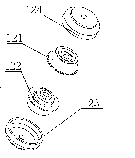 Engine suspension device with transfer case