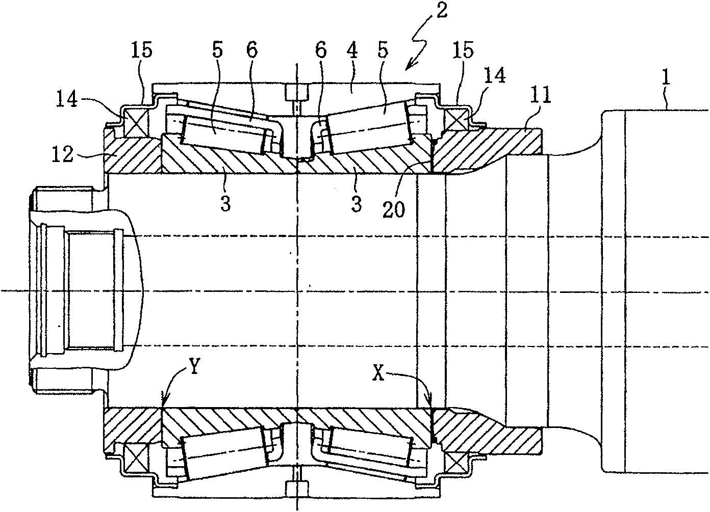 Bearing unit for railway carriages