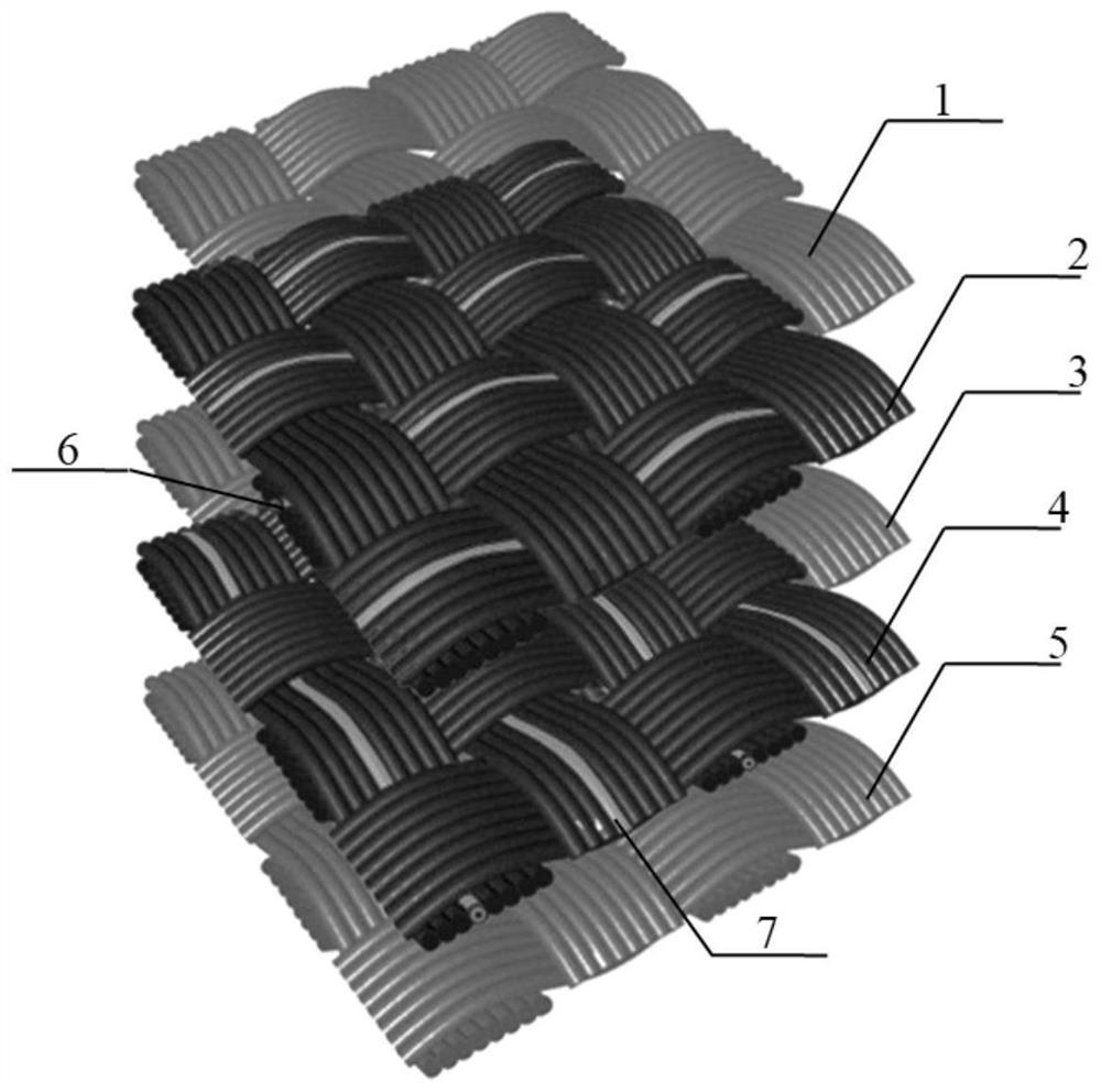 Capacitance distribution type carbon fiber composite board and preparation method and application thereof