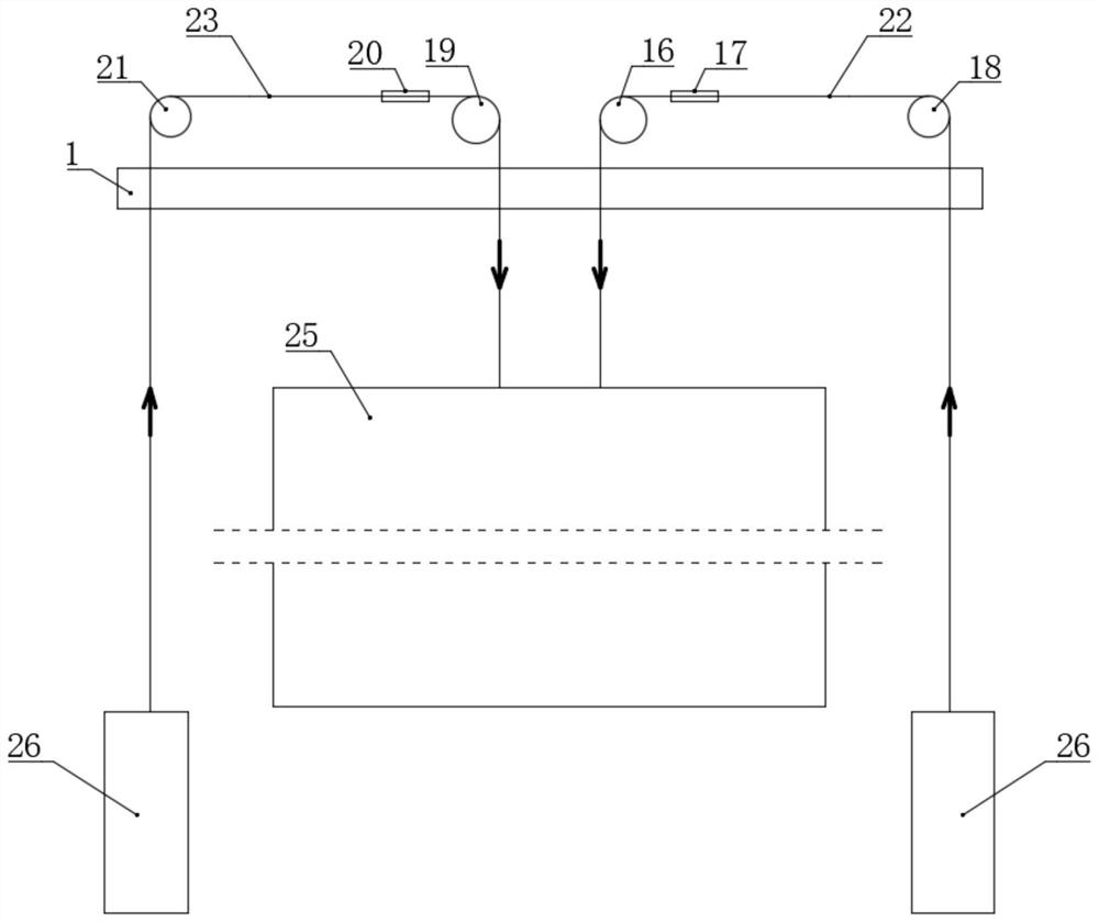 An elevator emergency rescue counterweight opposing traction mechanism