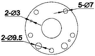 Fine stamping process method of compressor intermediate plate