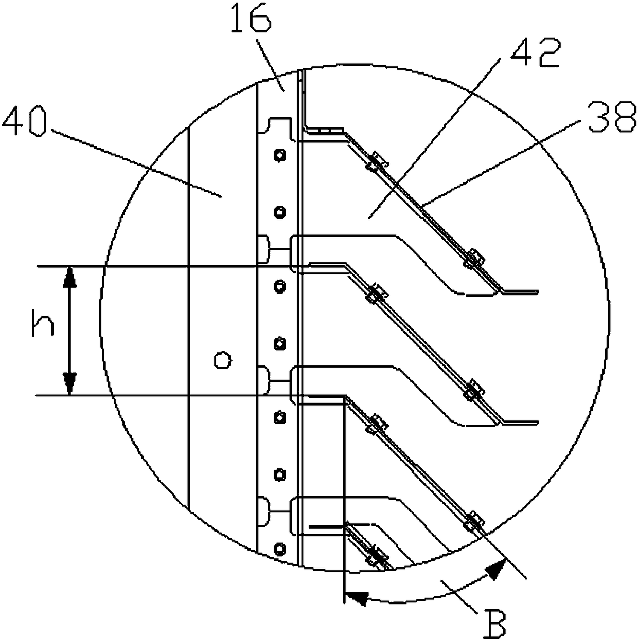 An electronically controlled current-limiting smart interception well with a partition slag blocking device