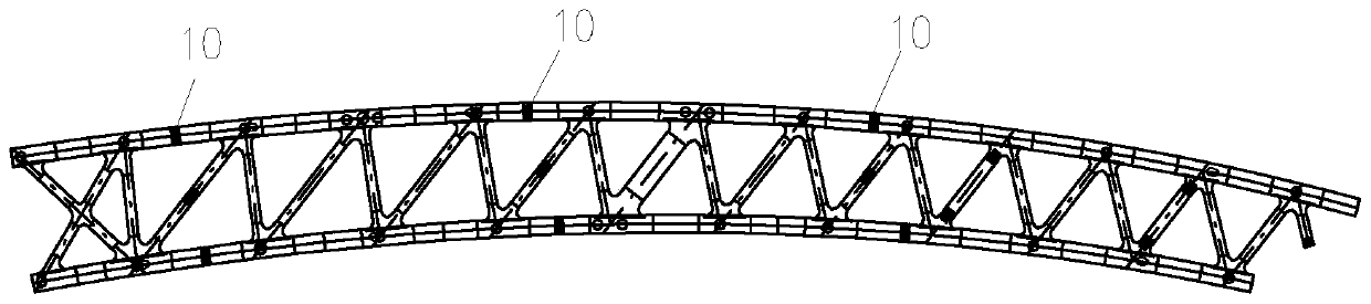 A method for on-site horizontal assembly of steel pipe arches