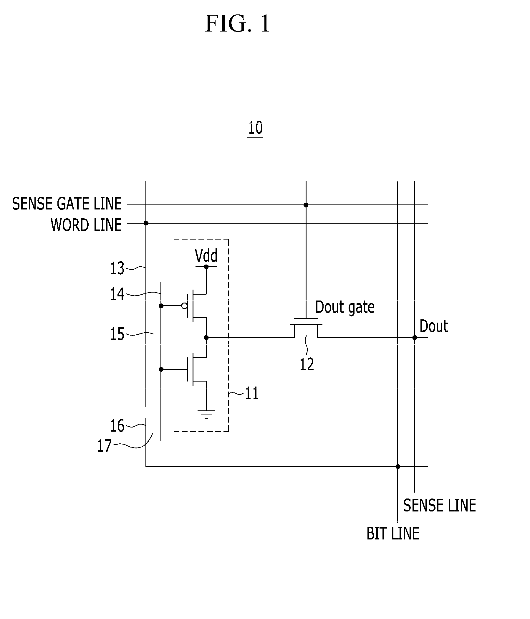 EEPROM cell with transfer gate