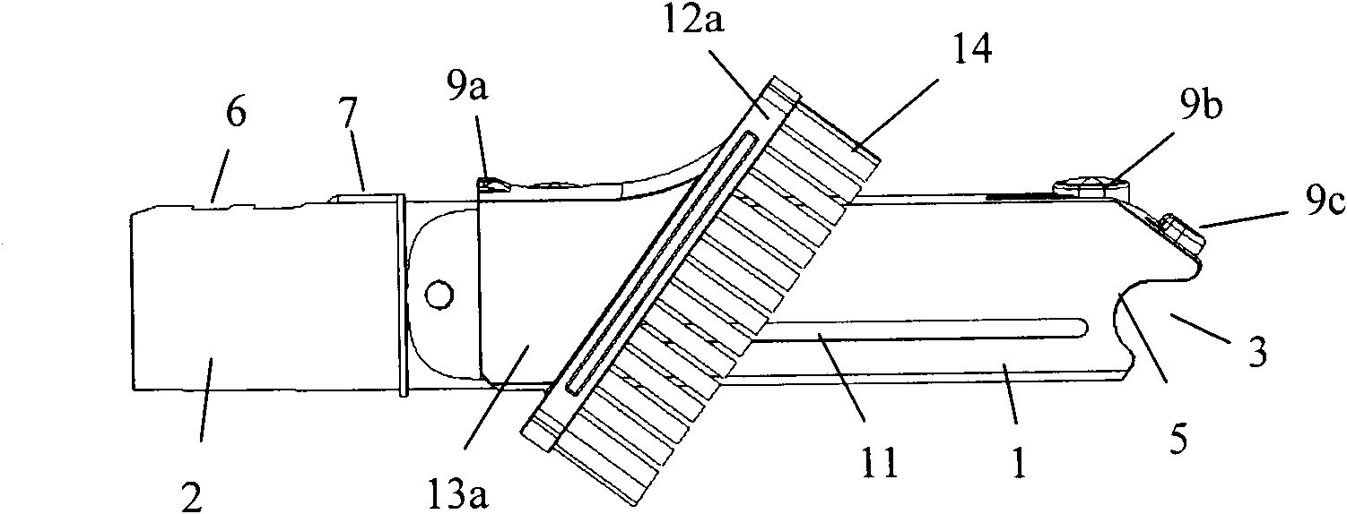 Slit suction nozzle structure for dust collectors