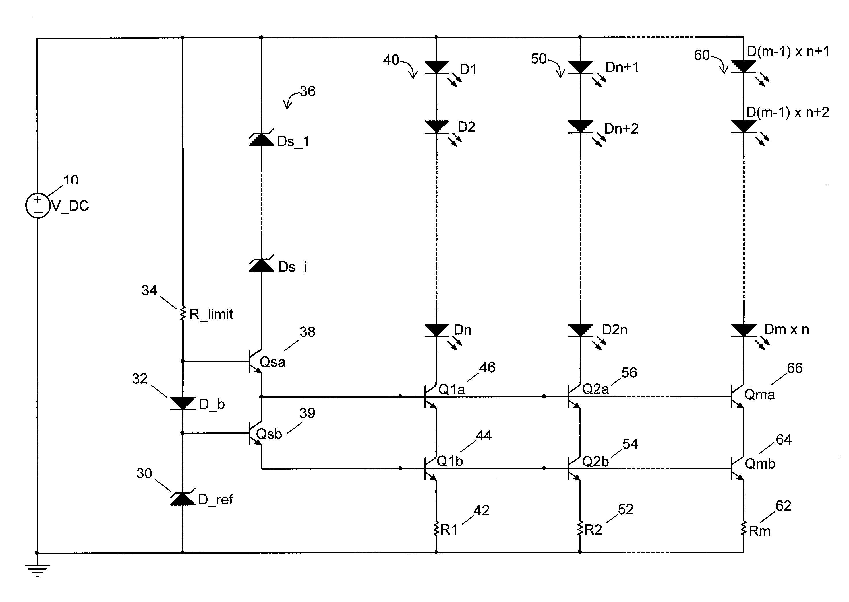 Method and system for driving light emitting elements