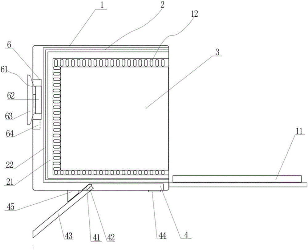 Theft-proof hanging oven