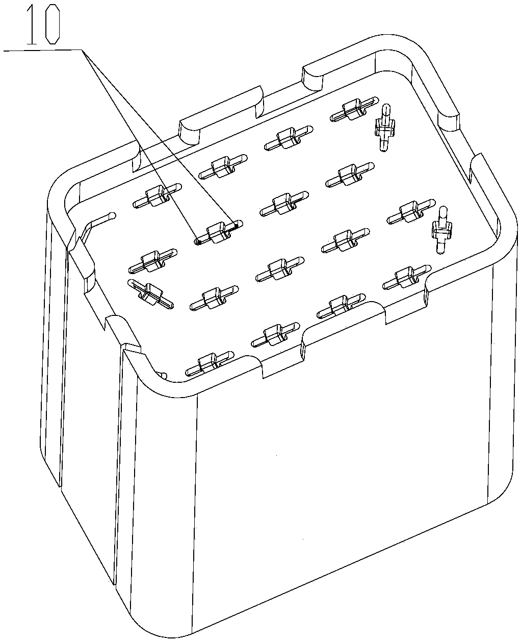 An automatic insertion and introduction device for molding combined fireworks