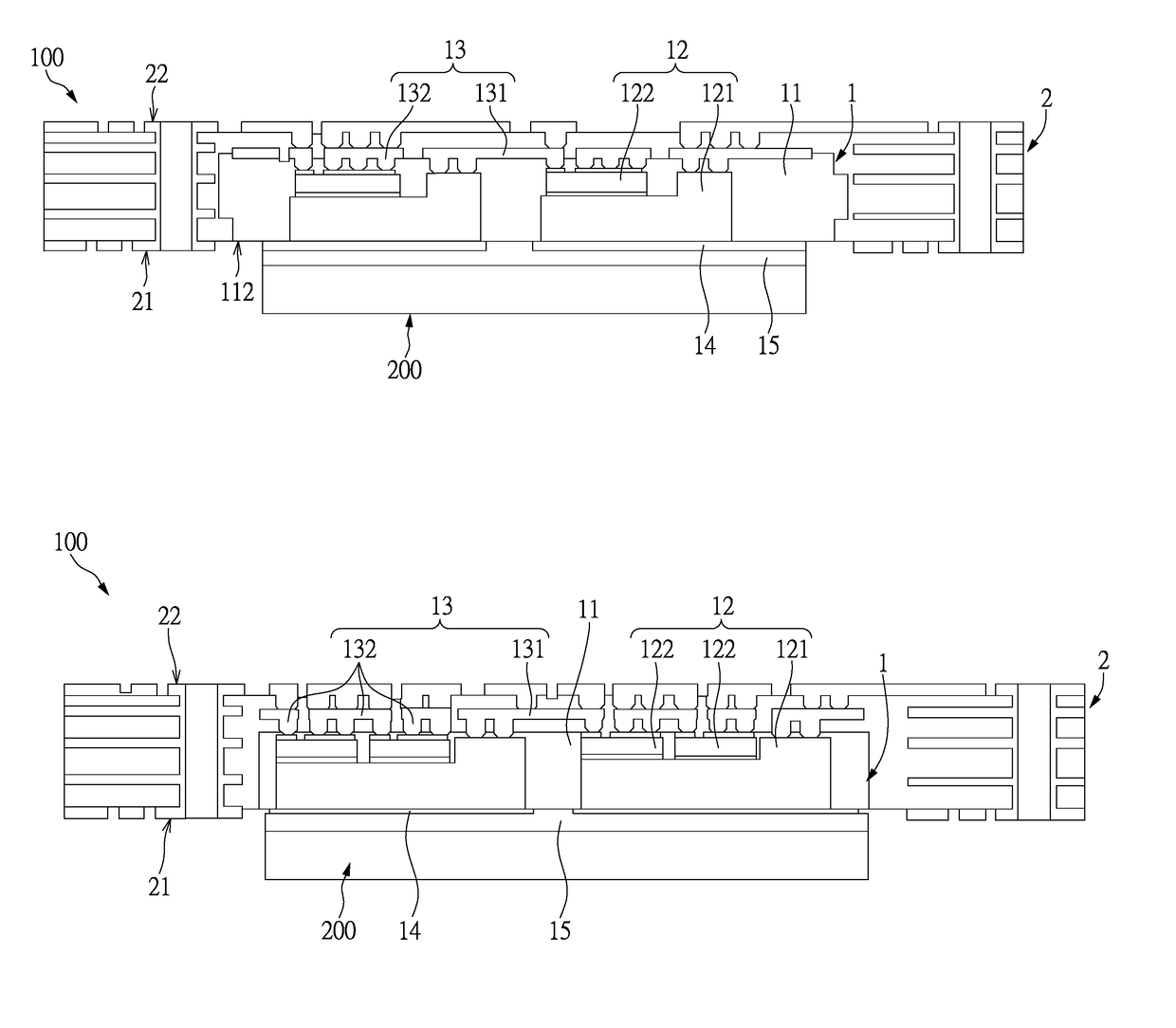 Circuit board structure with chips embedded therein and manufacturing method thereof