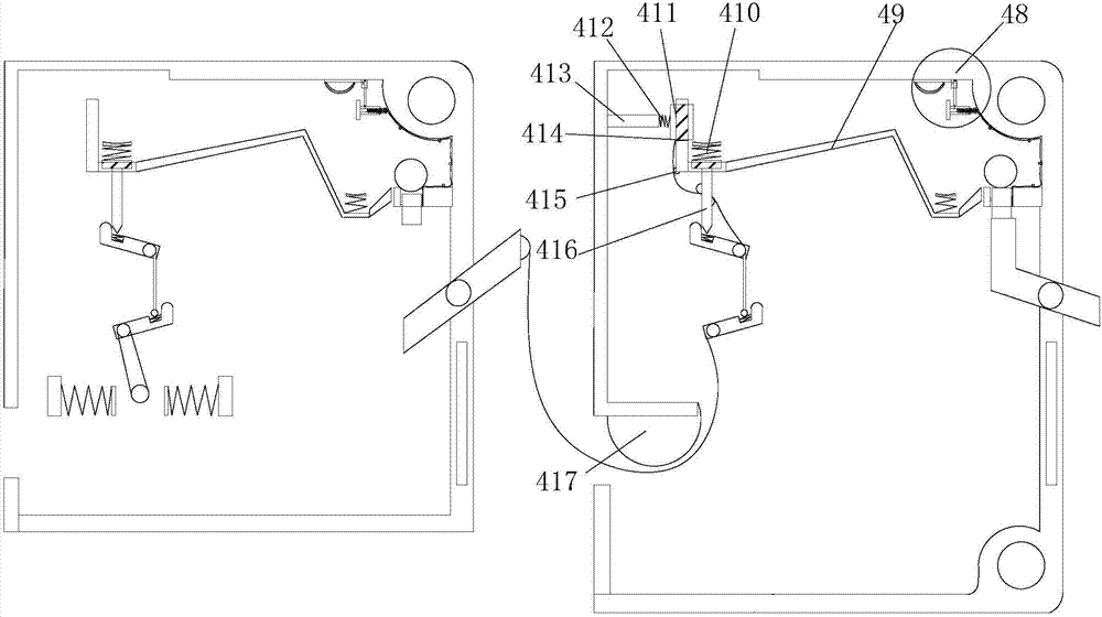 Mechanical interlocking device applied to air breaker