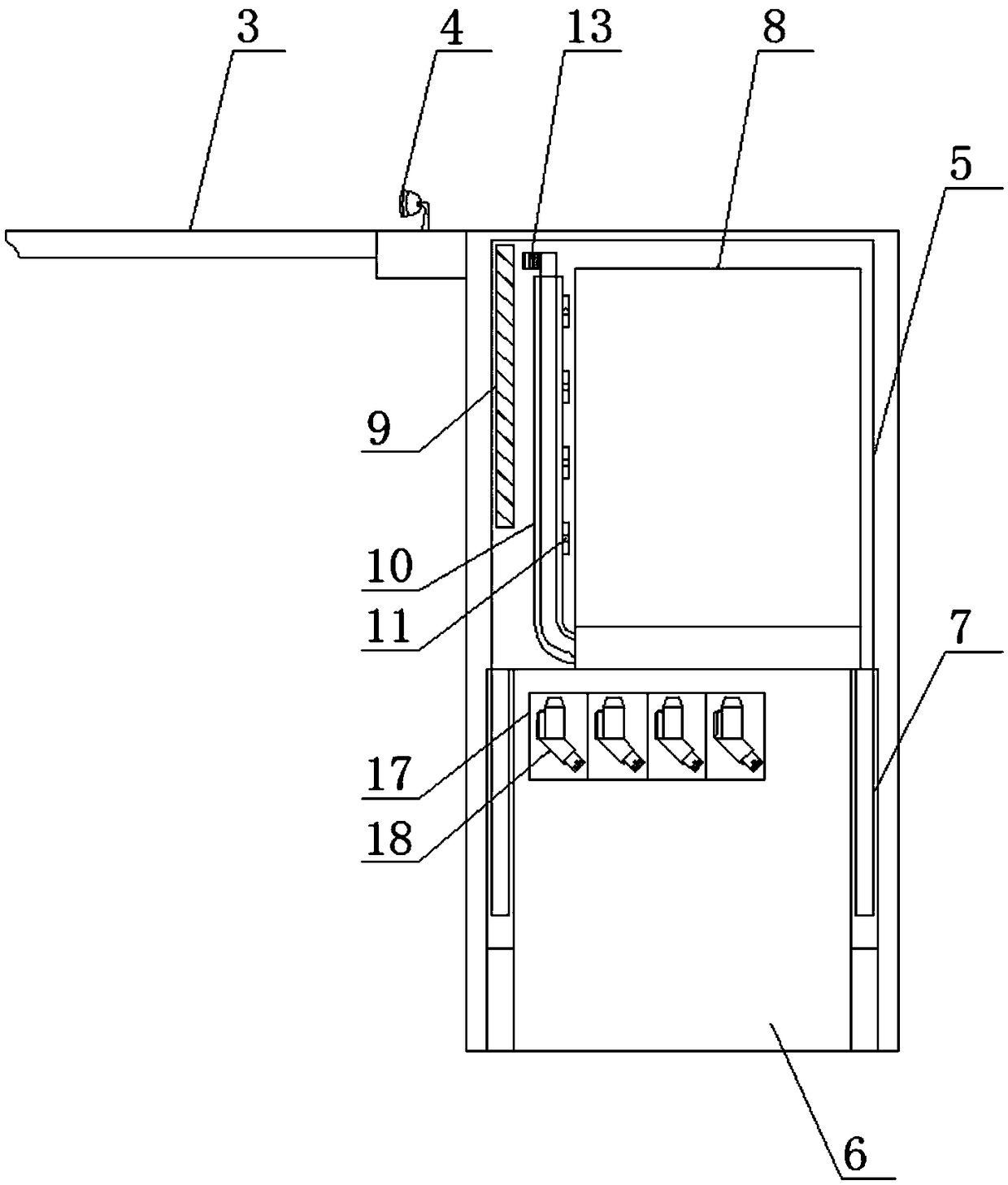 Intelligent charging device for an electric vehicle and a working method thereof