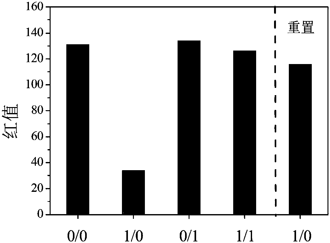 Implication solid-phase logic gate and its construction method based on bsa/3-mpa-gold nanocluster-polyelectrolyte