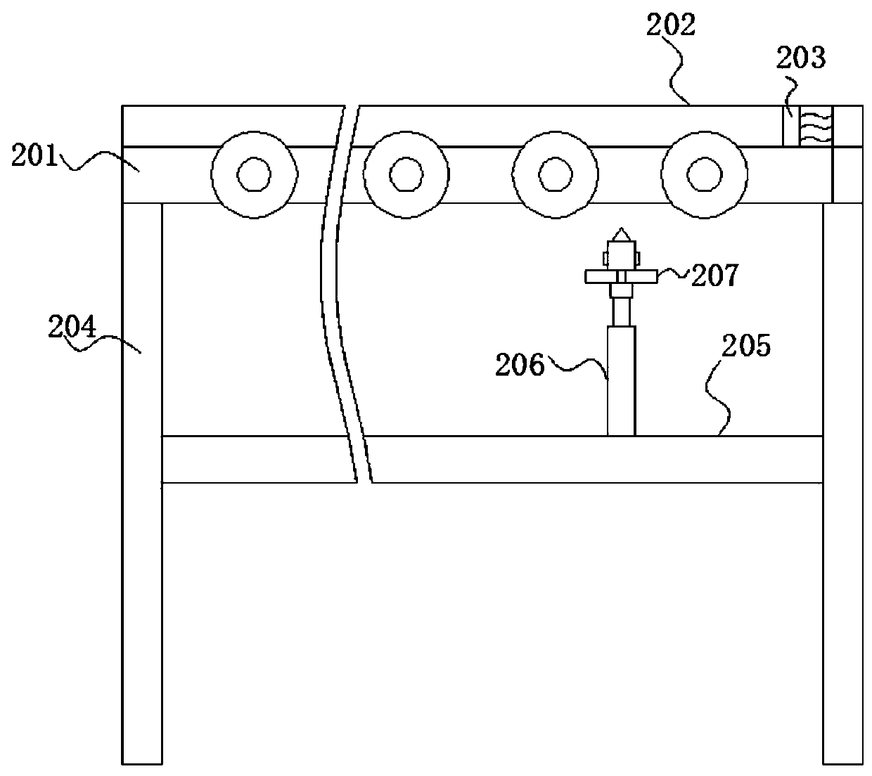 Auxiliary equipment for motor end cover processing