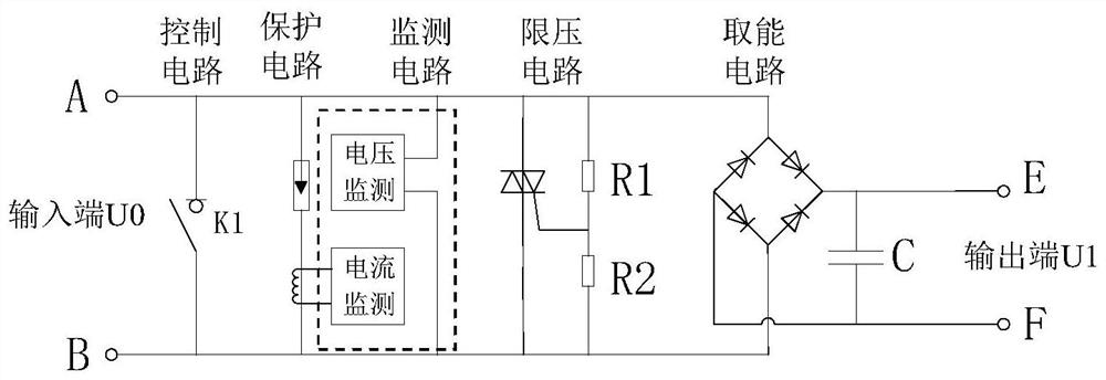 A power-taking device and method for a cable sheath grounding system