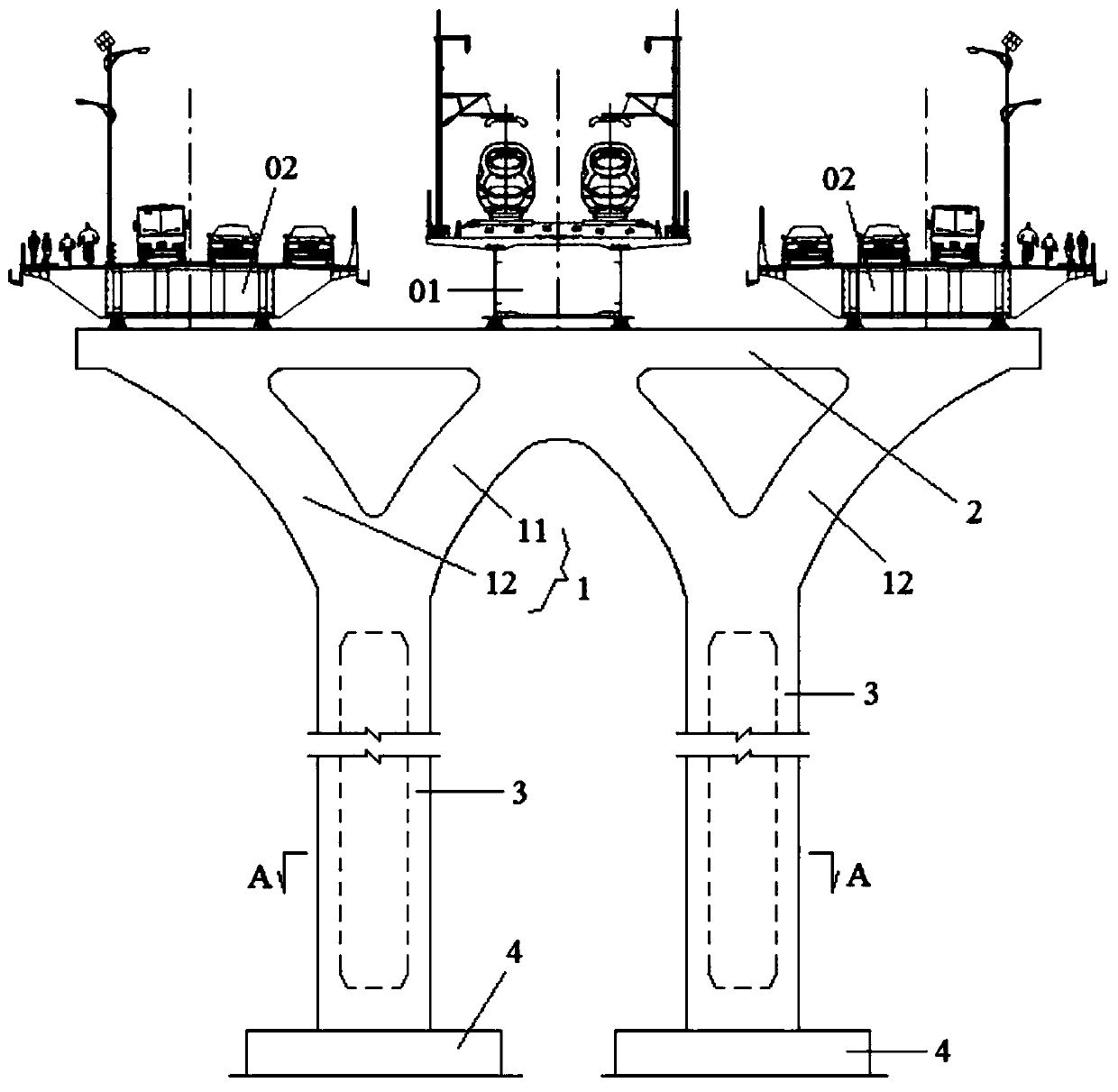 W-shaped pier