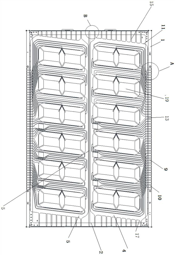 Static split-screen type LCD display screen