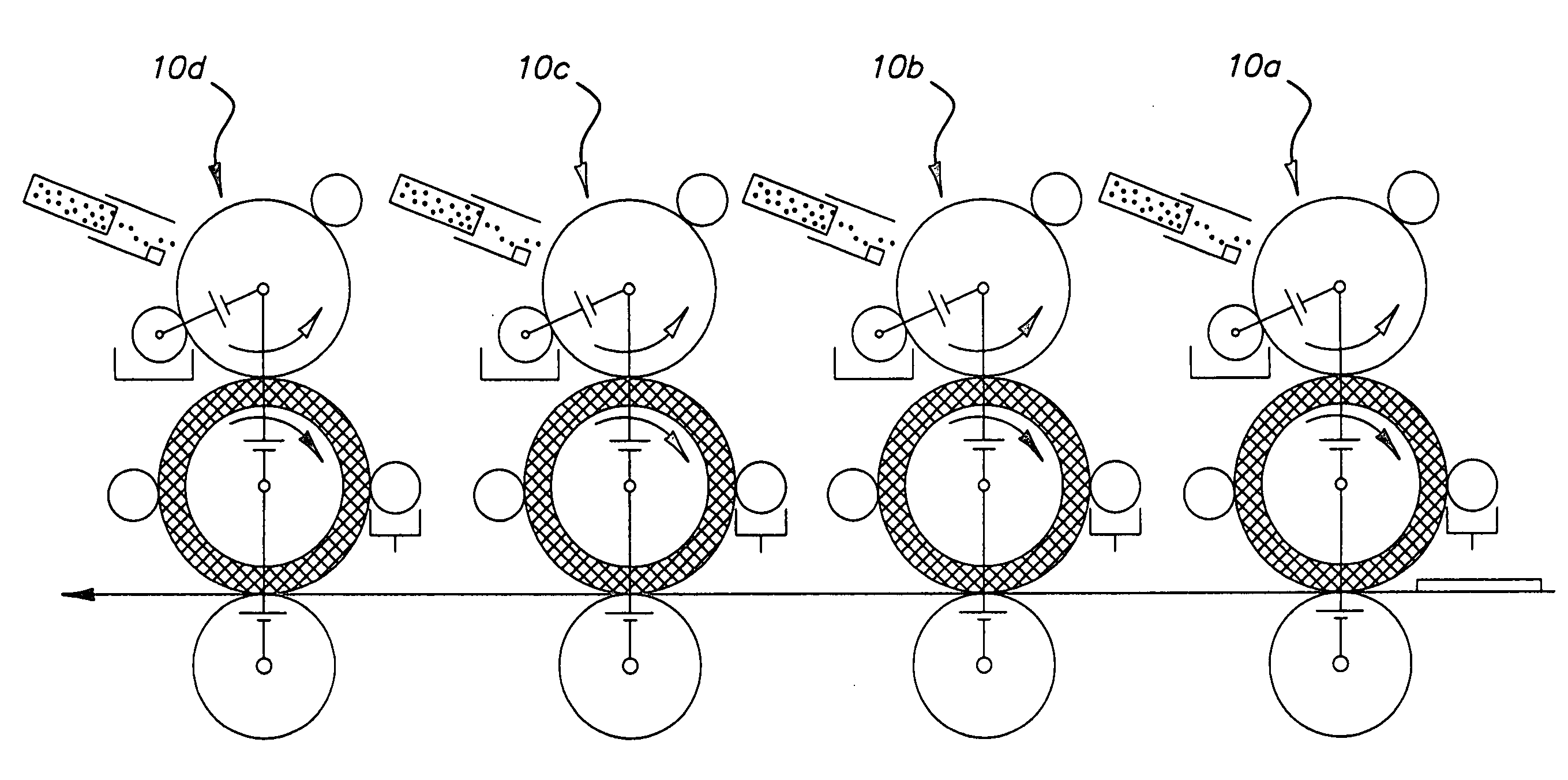 Method and apparatus for ink jet printing on patterned substrate