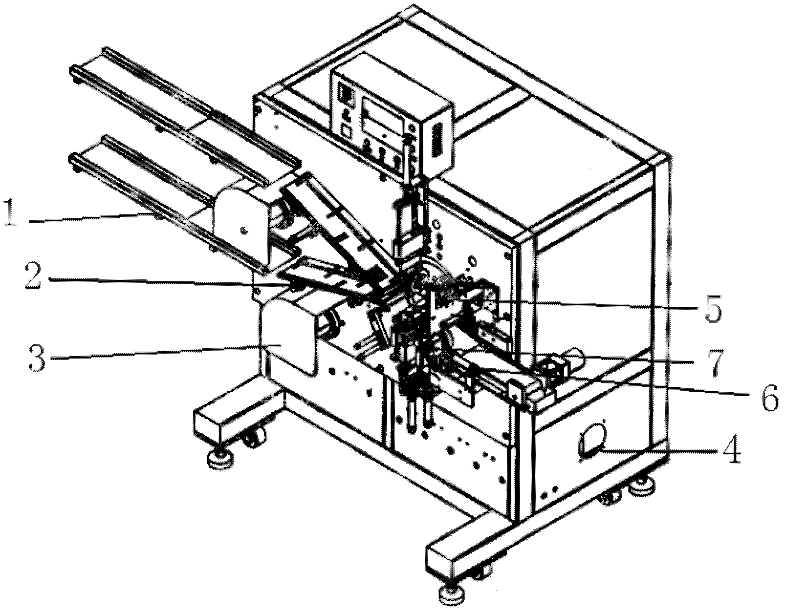 Semi-automatic winding machine and winding method for battery roll core