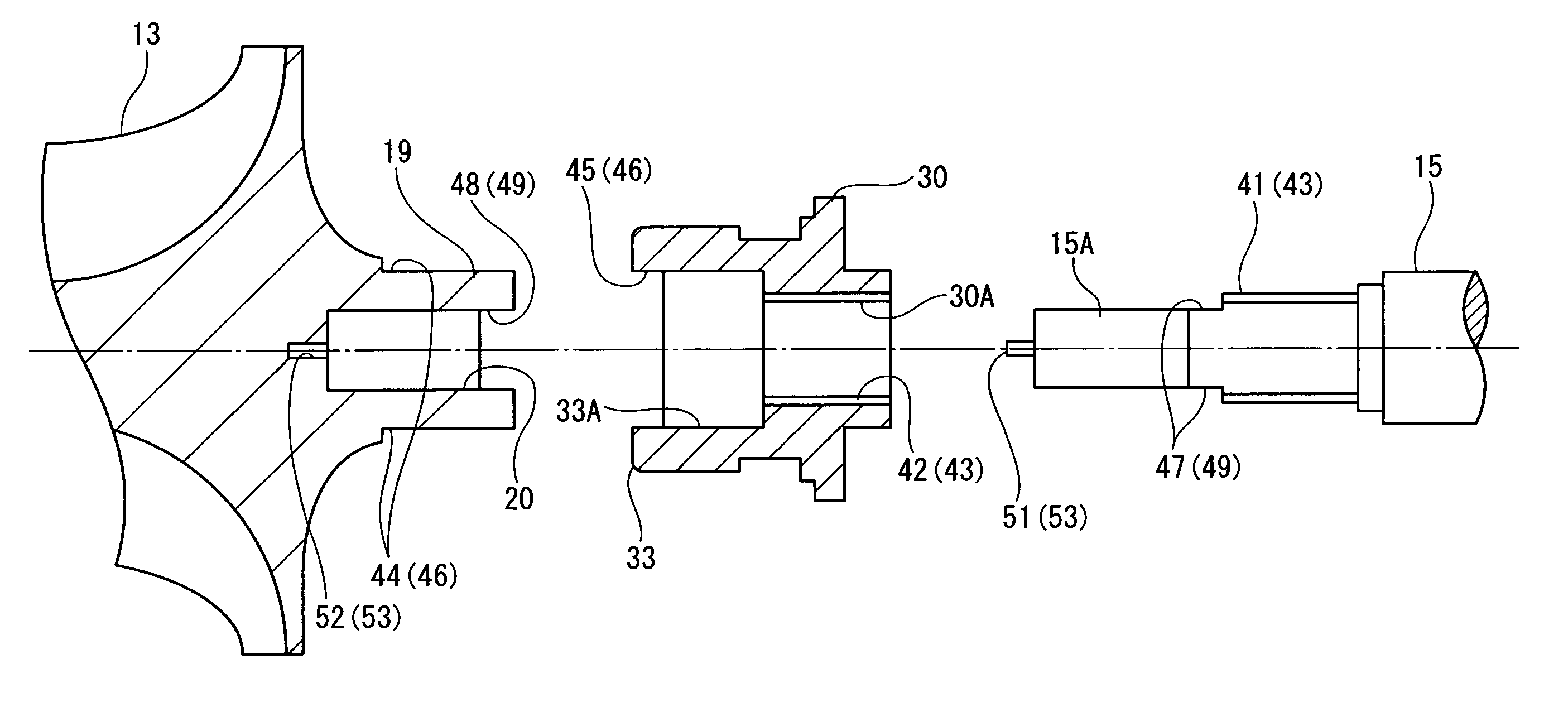 Turbo machine, compressor impeller used for turbo machine, and method of manufacturing turbo machine