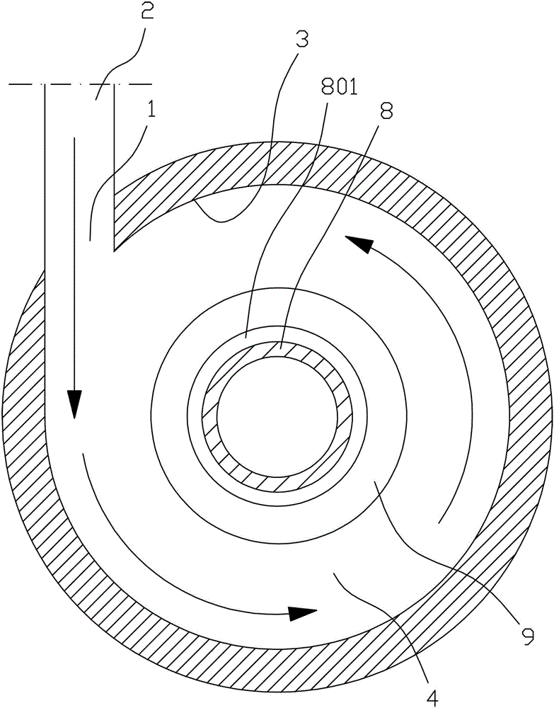 Oil and air separation structure for hydraulic retarder