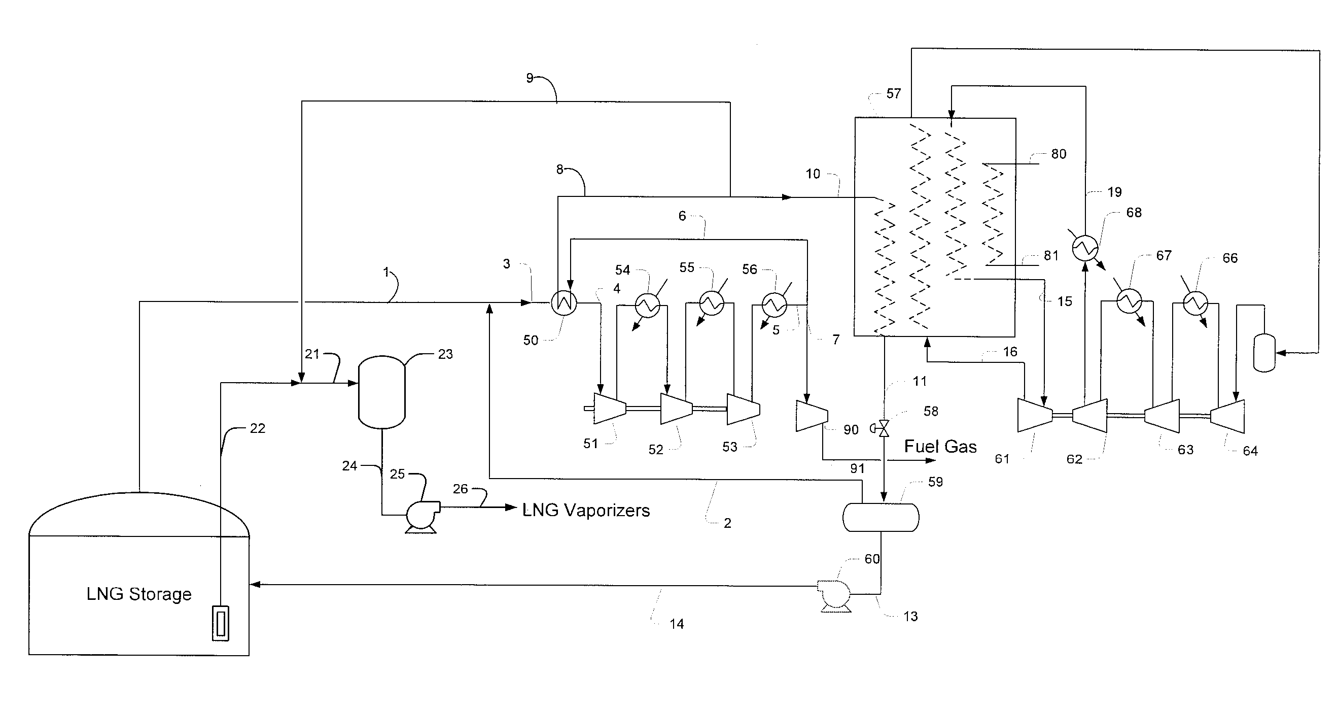 Methods and configurations of boil-off gas handling in LNG regasification terminals